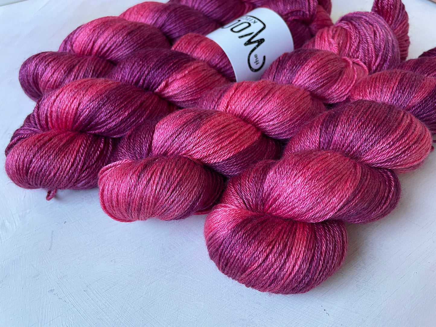 Floral Fade Image 6 Daylily | Monthly Yarn Club | 4ply sock, Luxury 4ply Merino Silk, DK Wool