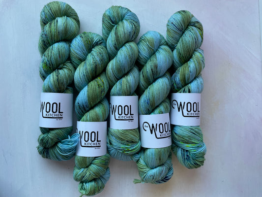 South Landing from the 4ply sock collection by the hand dyed yarn expert, The Wool Kitchen