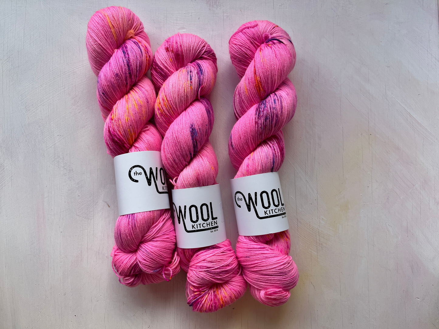 Popping Candy from the 4ply sock collection, by the hand dyed yarn expert The Wool Kitchen