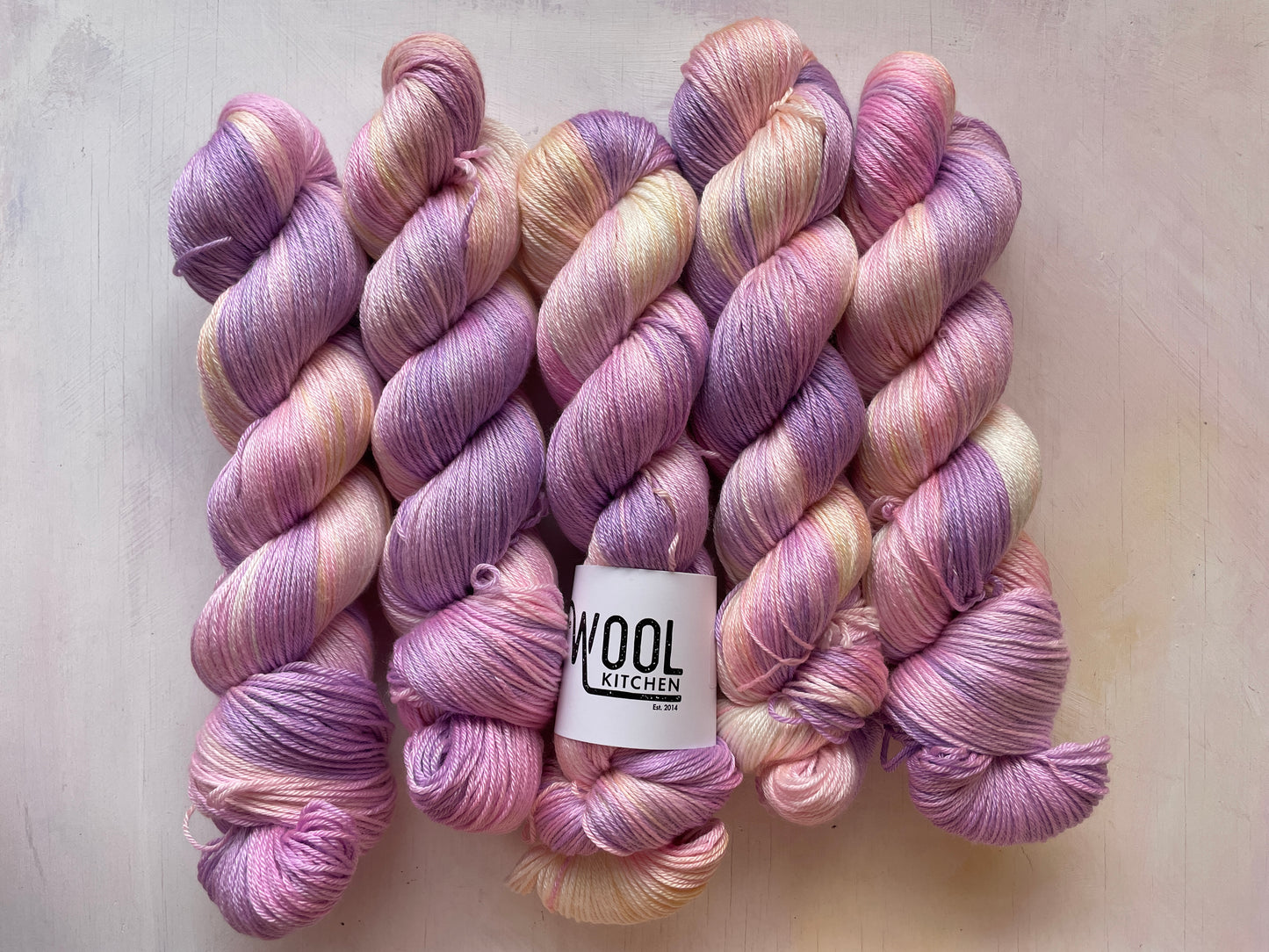 Floral Fade Image 1 Ranunculus | Monthly Yarn Club | 4ply sock, Luxury 4ply Merino Silk, DK Wool