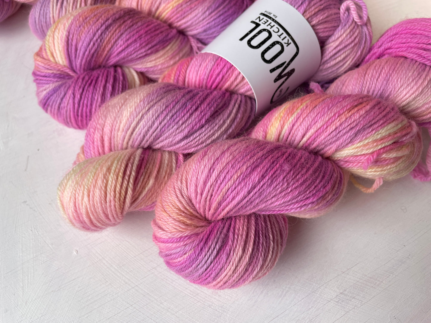 Floral Fade Image 1 Ranunculus | Monthly Yarn Club | 4ply sock, Luxury 4ply Merino Silk, DK Wool