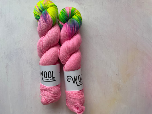SALE yarn Orbiting Virgo BFL Nylon 4ply sock by the hand dyed yarn expert, The Wool Kitchen
